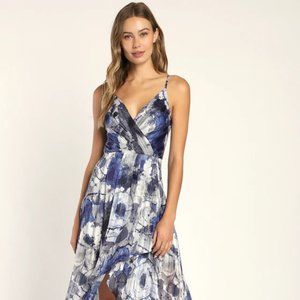 High low strappy dress, size small